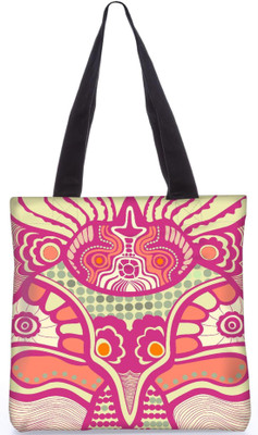 

Snoogg Indian Pattern Poly Canvas Fashion Handbag Shopping Shoulder Lunch Tote Bag For Women 22618 Shoulder Bag(Multicolor, 5 L)