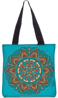 

Snoogg Indian Pattern Poly Canvas Fashion Handbag Shopping Shoulder Lunch Tote Bag For Women 23650 Shoulder Bag(Multicolor, 5 L)