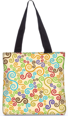 

Snoogg Indian Pattern Poly Canvas Fashion Handbag Shopping Shoulder Lunch Tote Bag For Women 22863 Shoulder Bag(Multicolor, 5 L)