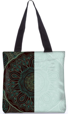 

Snoogg Indian Pattern Poly Canvas Fashion Handbag Shopping Shoulder Lunch Tote Bag For Women 23123 Shoulder Bag(Multicolor, 5 L)