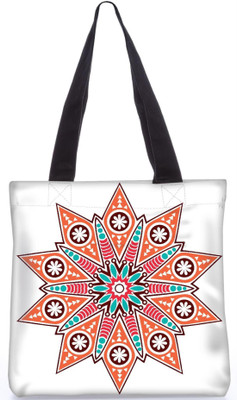 

Snoogg Indian Pattern Poly Canvas Fashion Handbag Shopping Shoulder Lunch Tote Bag For Women 23512 Shoulder Bag(Multicolor, 5 L)