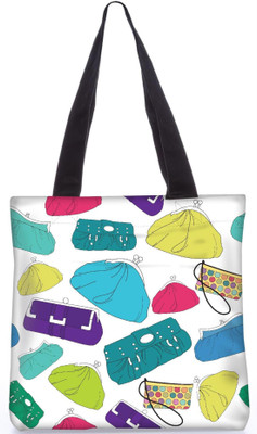 

Snoogg Indian Pattern Poly Canvas Fashion Handbag Shopping Shoulder Lunch Tote Bag For Women 22991 Shoulder Bag(Multicolor, 5 L)