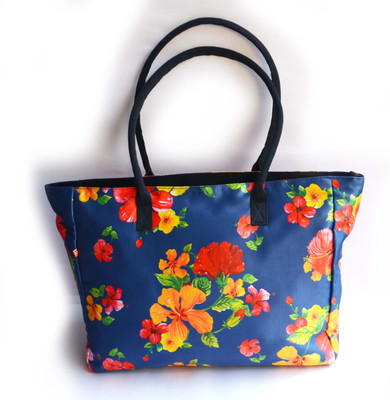 

anartline Hibiscus Printed Bag Weekender(Blue, 17 L)