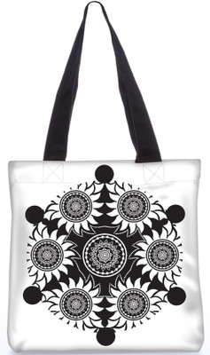 

Snoogg Indian Pattern Poly Canvas Fashion Handbag Shopping Shoulder Lunch Tote Bag For Women 23319 Shoulder Bag(Multicolor, 5 L)