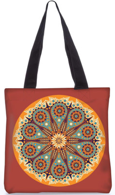 

Snoogg Indian Pattern Poly Canvas Fashion Handbag Shopping Shoulder Lunch Tote Bag For Women 23240 Shoulder Bag(Multicolor, 5 L)