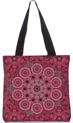 

Snoogg Indian Pattern Poly Canvas Fashion Handbag Shopping Shoulder Lunch Tote Bag For Women 23183 Shoulder Bag(Multicolor, 5 L)