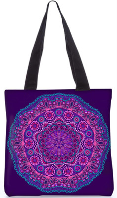 

Snoogg Indian Pattern Poly Canvas Fashion Handbag Shopping Shoulder Lunch Tote Bag For Women 23773 Shoulder Bag(Multicolor, 5 L)