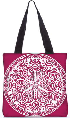 

Snoogg Indian Pattern Poly Canvas Fashion Handbag Shopping Shoulder Lunch Tote Bag For Women 23382 Shoulder Bag(Multicolor, 5 L)