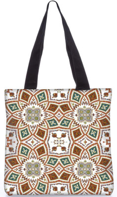 

Snoogg Indian Pattern Poly Canvas Fashion Handbag Shopping Shoulder Lunch Tote Bag For Women 21252 Shoulder Bag(Multicolor, 5 L)