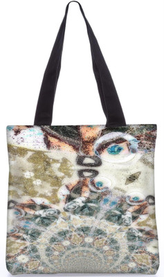 

Snoogg Indian Pattern Poly Canvas Fashion Handbag Shopping Shoulder Lunch Tote Bag For Women 21610 Shoulder Bag(Multicolor, 5 L)
