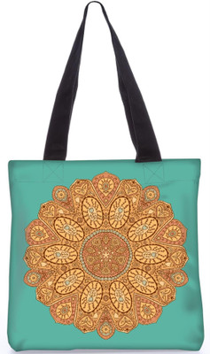 

Snoogg Indian Pattern Poly Canvas Fashion Handbag Shopping Shoulder Lunch Tote Bag For Women 23548 Shoulder Bag(Multicolor, 5 L)