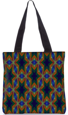 

Snoogg Indian Pattern Poly Canvas Fashion Handbag Shopping Shoulder Lunch Tote Bag For Women 21498 Shoulder Bag(Multicolor, 5 L)