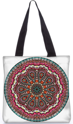 

Snoogg Indian Pattern Poly Canvas Fashion Handbag Shopping Shoulder Lunch Tote Bag For Women 23420 Shoulder Bag(Multicolor, 5 L)