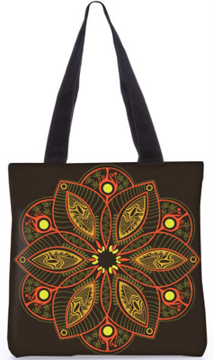 

Snoogg Indian Pattern Poly Canvas Fashion Handbag Shopping Shoulder Lunch Tote Bag For Women 23497 Shoulder Bag(Multicolor, 5 L)