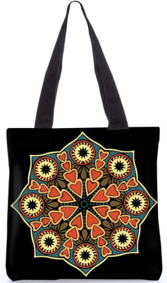 

Snoogg Indian Pattern Poly Canvas Fashion Handbag Shopping Shoulder Lunch Tote Bag For Women 23269 Shoulder Bag(Multicolor, 5 L)
