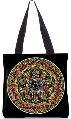 

Snoogg Indian Pattern Poly Canvas Fashion Handbag Shopping Shoulder Lunch Tote Bag For Women 23417 Shoulder Bag(Multicolor, 5 L)