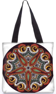 

Snoogg Indian Pattern Poly Canvas Fashion Handbag Shopping Shoulder Lunch Tote Bag For Women 23509 Shoulder Bag(Multicolor, 5 L)