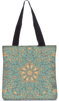

Snoogg Indian Pattern Poly Canvas Fashion Handbag Shopping Shoulder Lunch Tote Bag For Women 23212 Shoulder Bag(Multicolor, 5 L)