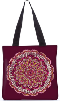 

Snoogg Indian Pattern Poly Canvas Fashion Handbag Shopping Shoulder Lunch Tote Bag For Women 23758 Shoulder Bag(Multicolor, 5 L)
