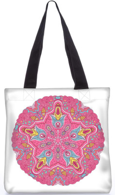 

Snoogg Indian Pattern Poly Canvas Fashion Handbag Shopping Shoulder Lunch Tote Bag For Women 23529 Shoulder Bag(Multicolor, 5 L)