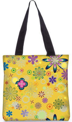 

Snoogg Indian Pattern Poly Canvas Fashion Handbag Shopping Shoulder Lunch Tote Bag For Women 22878 Shoulder Bag(Multicolor, 5 L)