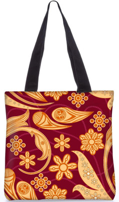 

Snoogg Indian Pattern Poly Canvas Fashion Handbag Shopping Shoulder Lunch Tote Bag For Women 23025 Shoulder Bag(Multicolor, 5 L)