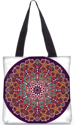 

Snoogg Indian Pattern Poly Canvas Fashion Handbag Shopping Shoulder Lunch Tote Bag For Women 23680 Shoulder Bag(Multicolor, 5 L)