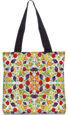 

Snoogg Indian Pattern Poly Canvas Fashion Handbag Shopping Shoulder Lunch Tote Bag For Women 21512 Shoulder Bag(Multicolor, 5 L)