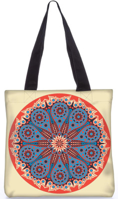 

Snoogg Indian Pattern Poly Canvas Fashion Handbag Shopping Shoulder Lunch Tote Bag For Women 23580 Shoulder Bag(Multicolor, 5 L)