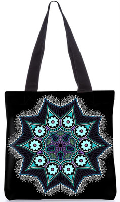 

Snoogg Indian Pattern Poly Canvas Fashion Handbag Shopping Shoulder Lunch Tote Bag For Women 23268 Shoulder Bag(Multicolor, 5 L)