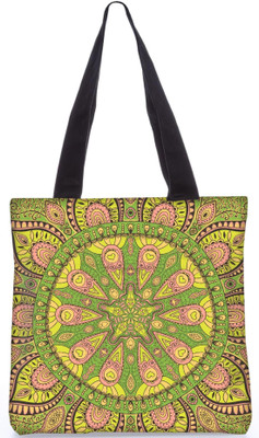 

Snoogg Indian Pattern Poly Canvas Fashion Handbag Shopping Shoulder Lunch Tote Bag For Women 23208 Shoulder Bag(Multicolor, 5 L)