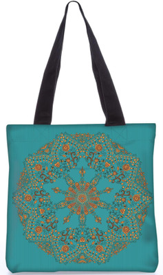 

Snoogg Indian Pattern Poly Canvas Fashion Handbag Shopping Shoulder Lunch Tote Bag For Women 23792 Shoulder Bag(Multicolor, 5 L)