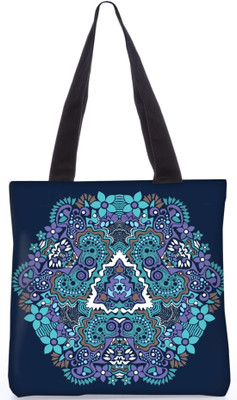 

Snoogg Indian Pattern Poly Canvas Fashion Handbag Shopping Shoulder Lunch Tote Bag For Women 23482 Shoulder Bag(Multicolor, 5 L)