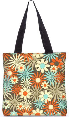 

Snoogg Indian Pattern Poly Canvas Fashion Handbag Shopping Shoulder Lunch Tote Bag For Women 23026 Shoulder Bag(Multicolor, 5 L)