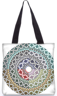 

Snoogg Indian Pattern Poly Canvas Fashion Handbag Shopping Shoulder Lunch Tote Bag For Women 21255 Shoulder Bag(Multicolor, 5 L)