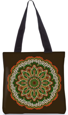

Snoogg Indian Pattern Poly Canvas Fashion Handbag Shopping Shoulder Lunch Tote Bag For Women 23660 Shoulder Bag(Multicolor, 5 L)