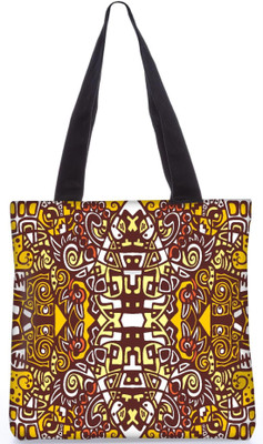 

Snoogg Indian Pattern Poly Canvas Fashion Handbag Shopping Shoulder Lunch Tote Bag For Women 22622 Shoulder Bag(Multicolor, 5 L)