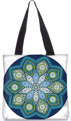

Snoogg Indian Pattern Poly Canvas Fashion Handbag Shopping Shoulder Lunch Tote Bag For Women 23498 Shoulder Bag(Multicolor, 5 L)
