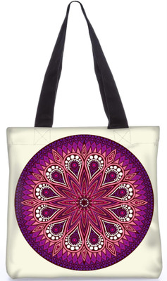 

Snoogg Indian Pattern Poly Canvas Fashion Handbag Shopping Shoulder Lunch Tote Bag For Women 23438 Shoulder Bag(Multicolor, 5 L)