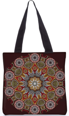 

Snoogg Indian Pattern Poly Canvas Fashion Handbag Shopping Shoulder Lunch Tote Bag For Women 23764 Shoulder Bag(Multicolor, 5 L)