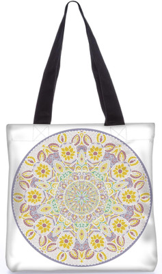 

Snoogg Indian Pattern Poly Canvas Fashion Handbag Shopping Shoulder Lunch Tote Bag For Women 23679 Shoulder Bag(Multicolor, 5 L)