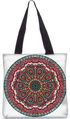 

Snoogg Indian Pattern Poly Canvas Fashion Handbag Shopping Shoulder Lunch Tote Bag For Women 23577 Shoulder Bag(Multicolor, 5 L)