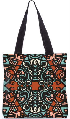 

Snoogg Indian Pattern Poly Canvas Fashion Handbag Shopping Shoulder Lunch Tote Bag For Women 22606 Shoulder Bag(Multicolor, 5 L)