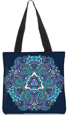 

Snoogg Indian Pattern Poly Canvas Fashion Handbag Shopping Shoulder Lunch Tote Bag For Women 23558 Shoulder Bag(Multicolor, 5 L)