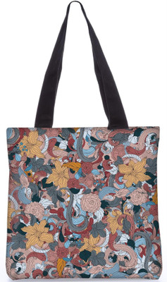 

Snoogg Indian Pattern Poly Canvas Fashion Handbag Shopping Shoulder Lunch Tote Bag For Women 22883 Shoulder Bag(Multicolor, 5 L)