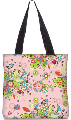 

Snoogg Indian Pattern Poly Canvas Fashion Handbag Shopping Shoulder Lunch Tote Bag For Women 22881 Shoulder Bag(Multicolor, 5 L)