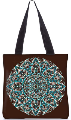 

Snoogg Indian Pattern Poly Canvas Fashion Handbag Shopping Shoulder Lunch Tote Bag For Women 23694 Shoulder Bag(Multicolor, 5 L)