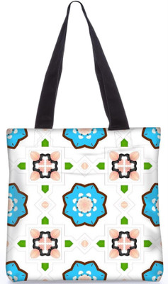 

Snoogg Indian Pattern Poly Canvas Fashion Handbag Shopping Shoulder Lunch Tote Bag For Women 21180 Shoulder Bag(Multicolor, 5 L)