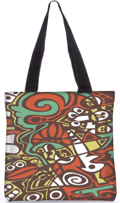 

Snoogg Indian Pattern Poly Canvas Fashion Handbag Shopping Shoulder Lunch Tote Bag For Women 22592 Shoulder Bag(Multicolor, 5 L)