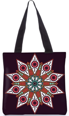 

Snoogg Indian Pattern Poly Canvas Fashion Handbag Shopping Shoulder Lunch Tote Bag For Women 23733 Shoulder Bag(Multicolor, 5 L)